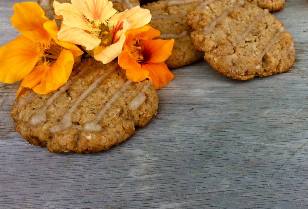 Gluten Free, Vegan, Chewy Tahini Cardamom Cookies from the Homecooked with Love food blog