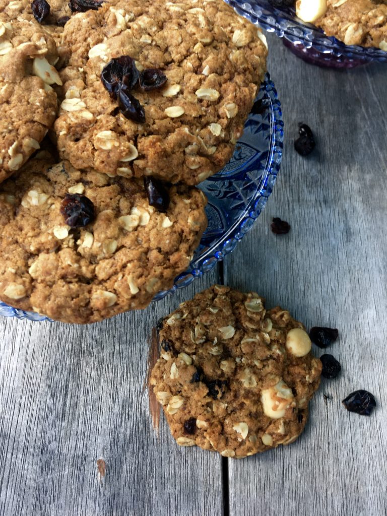 Chewy Holiday Oatmeal Cookie. Vegan and Gluten Free